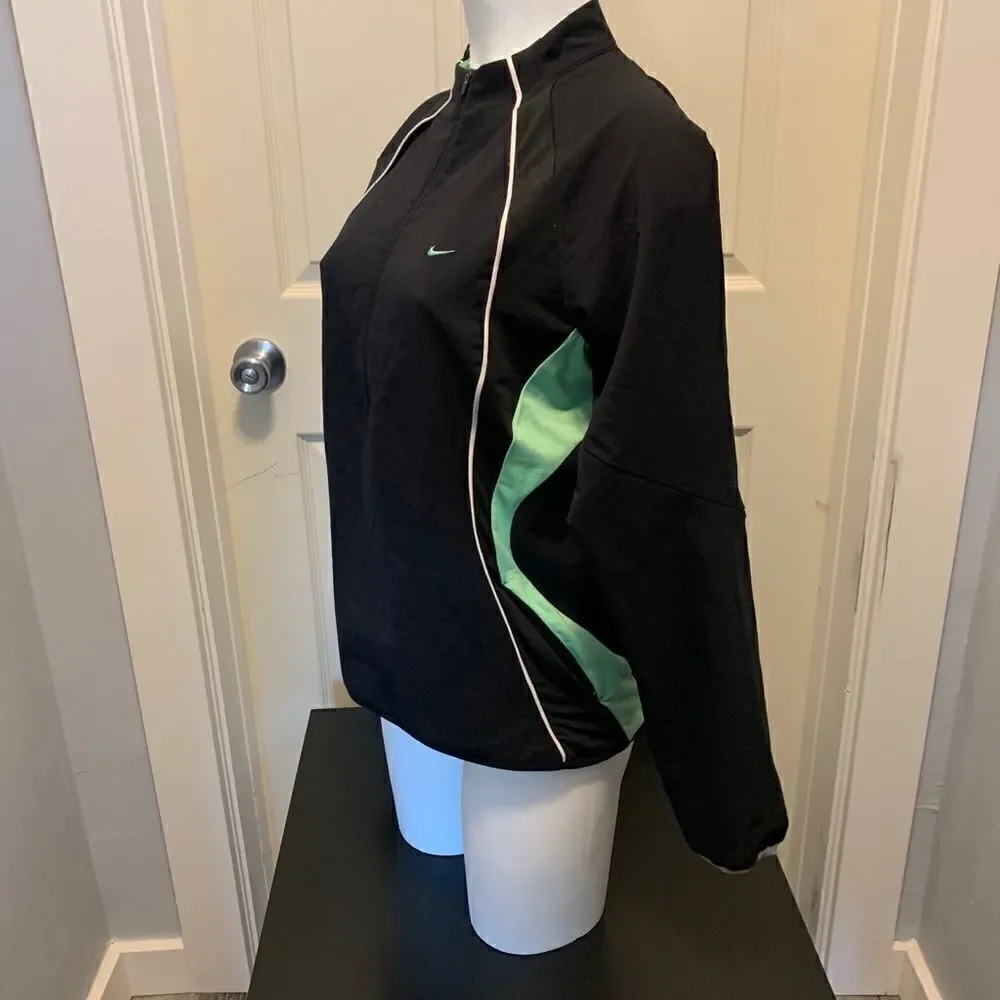 Nike sphere dry black/mint quarter zip pull-over size M